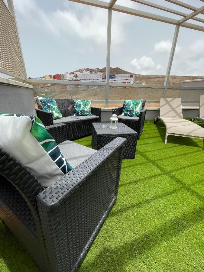 Atico "Turquesa Beach" Con Piscina, Terraza Y Barbacoa Sardina Exterior photo